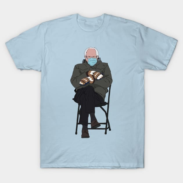 Bernie Sanders Biden Inauguration Meme T-Shirt by Hevding